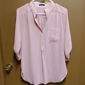 Chic Light Pink Women's Blouse